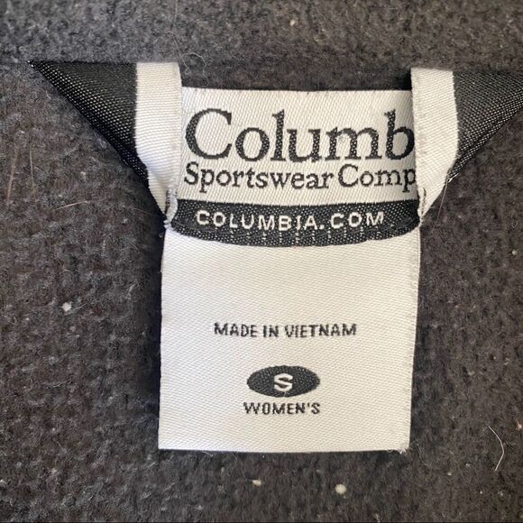 Columbia Black Fleece Zip Up Jacket Women’s S - Picture 3 of 4